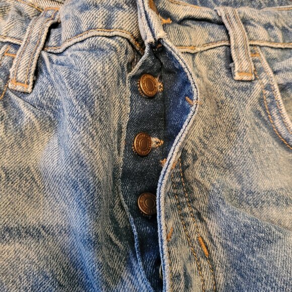 Free People We The Free Lucky You Mid Rise Barrel Leg Jeans - Picture 8 of 10